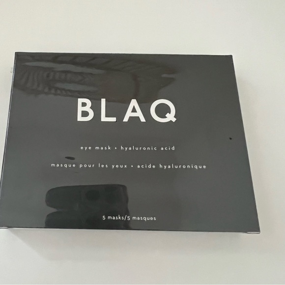 BLAQ Hyaluronic Acid & Activated Charcoal Eye Mask Set of 5 Masks Depuff detox - Picture 2 of 7